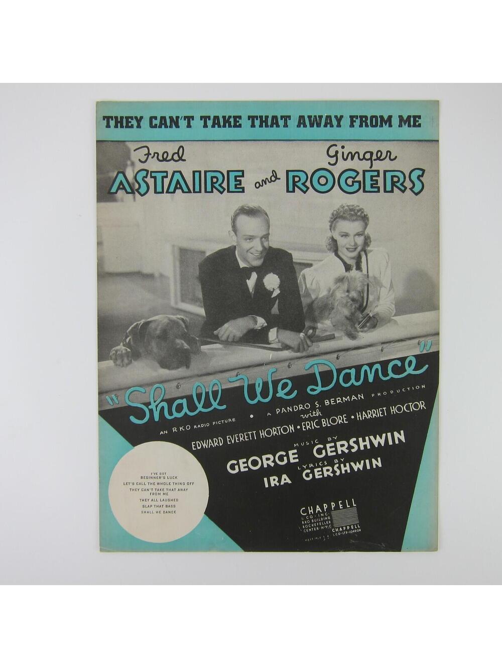 Sheet Music They Can't Take That Away From Me Fred Astaire Ginger Rogers 1937 - Picture 6 of 15